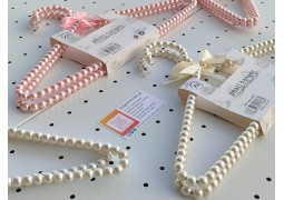 Вішалки-плечики металеві 400х10мм. з перламутровими кульками